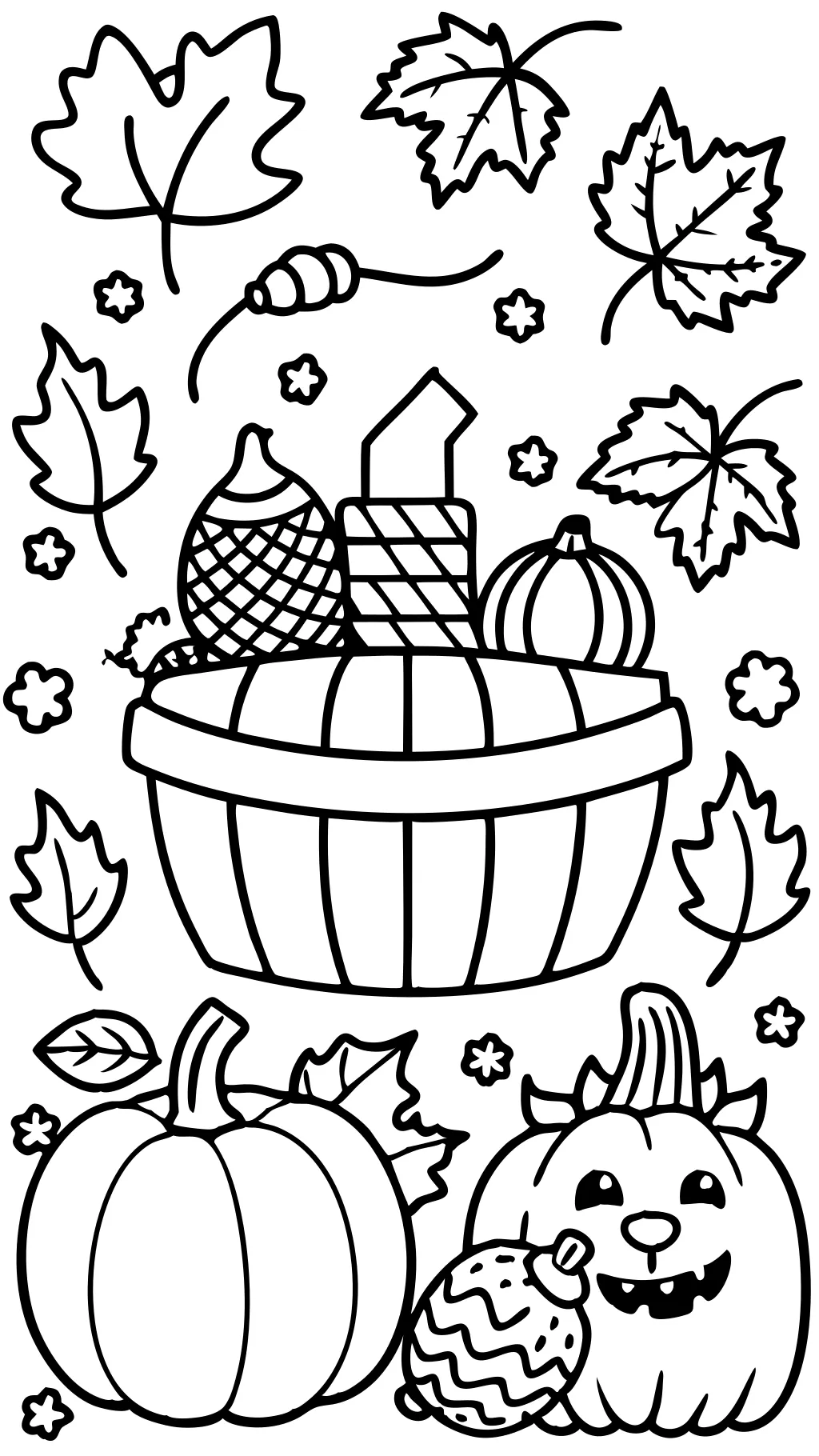 printable autumn coloring pages